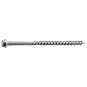 MIDWEST FASTENER Masonry Screw, 1/4" Dia., Hex, 4 in L, 410 Stainless Steel 50 PK 54789